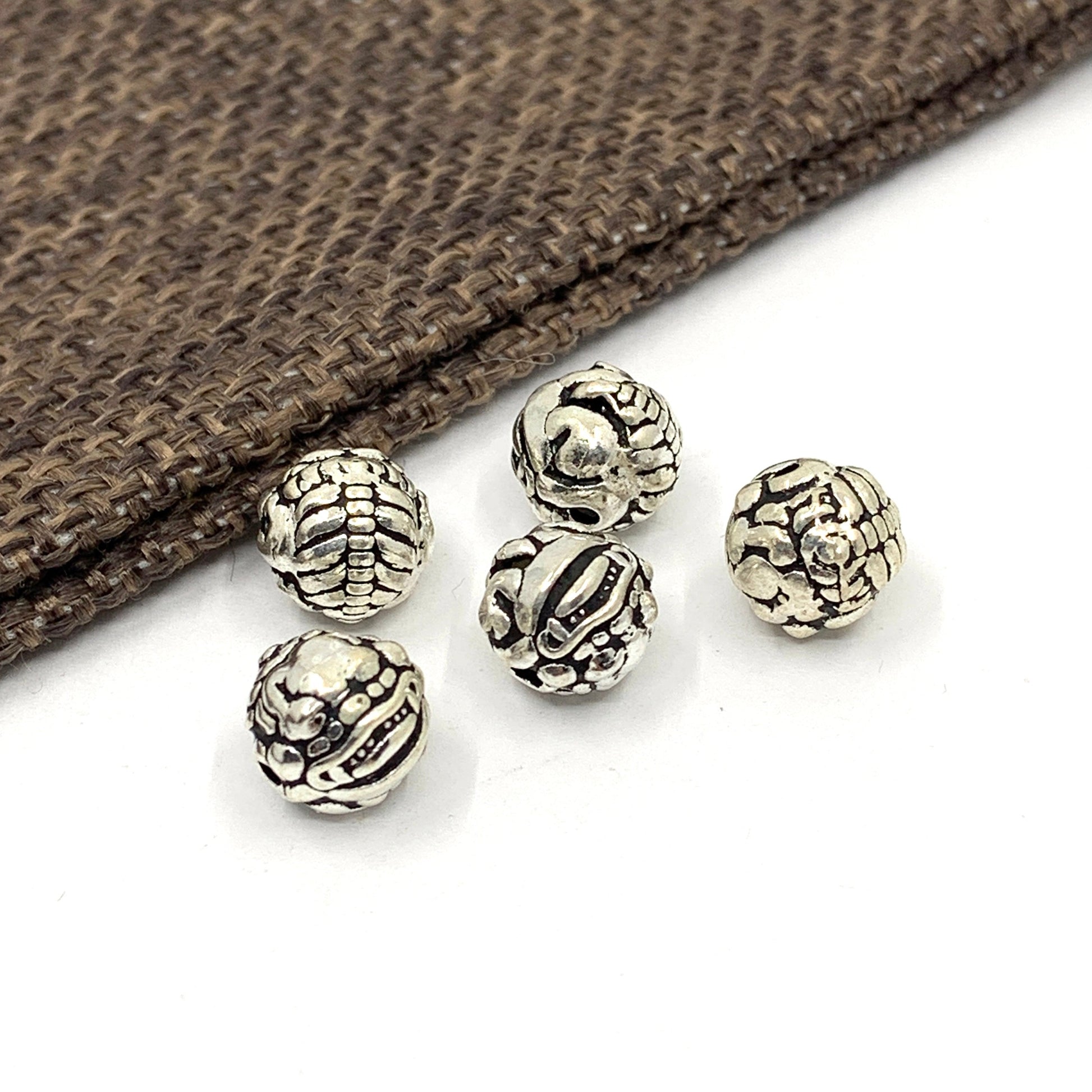 Sterling Silver Tibetan Style Spacer Beads