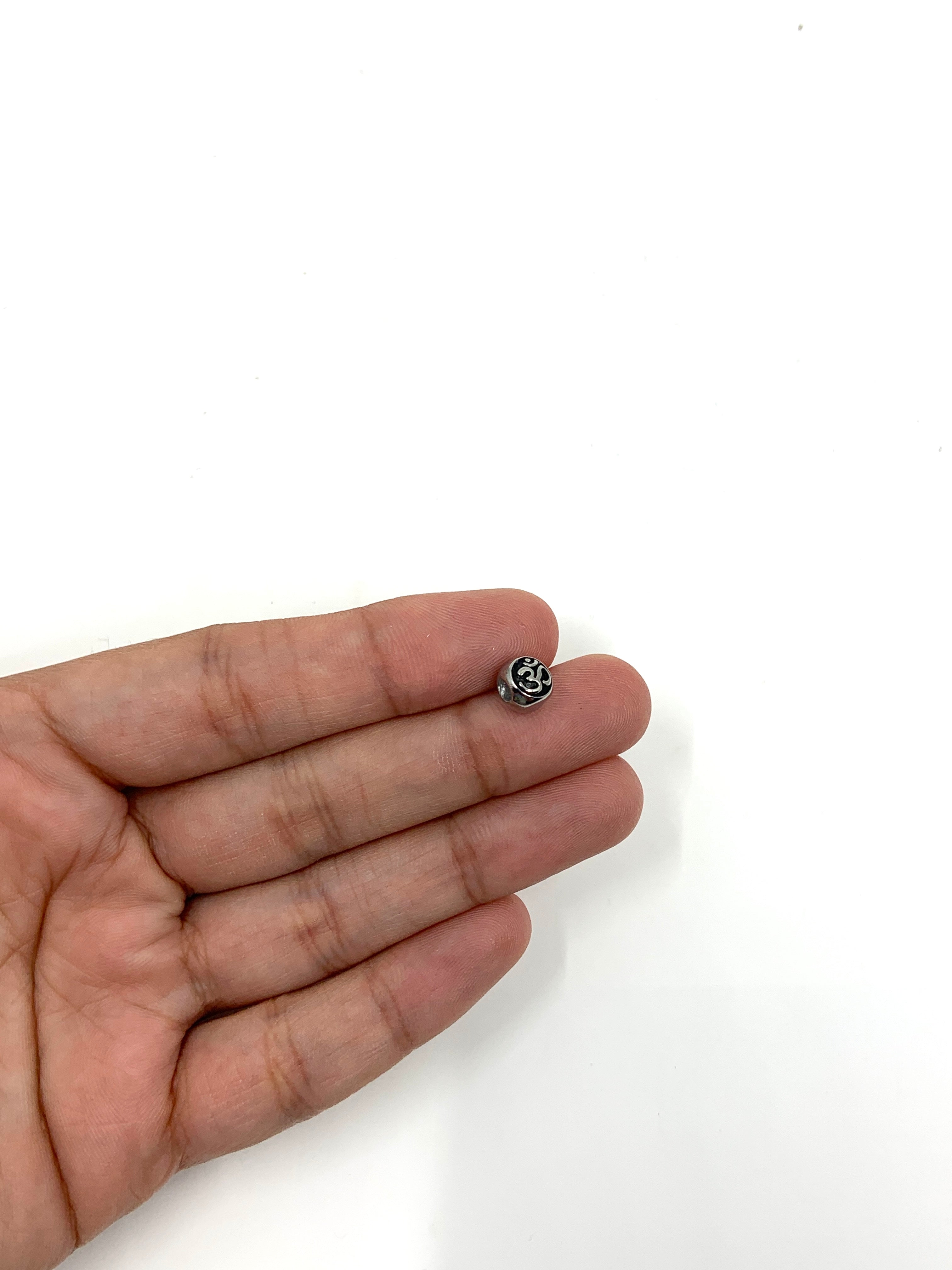 Stainless Steel Om Bead | Bellaire Wholesale