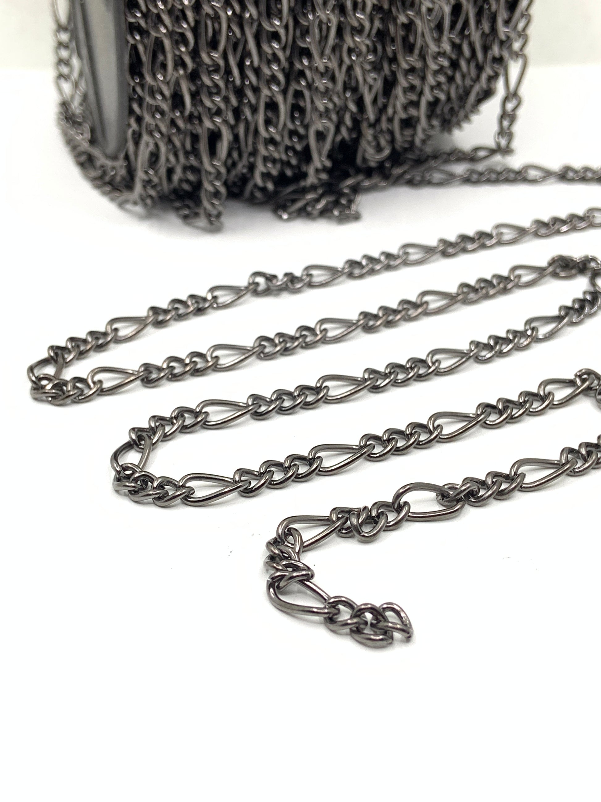 Figaro link chain for jewelry making