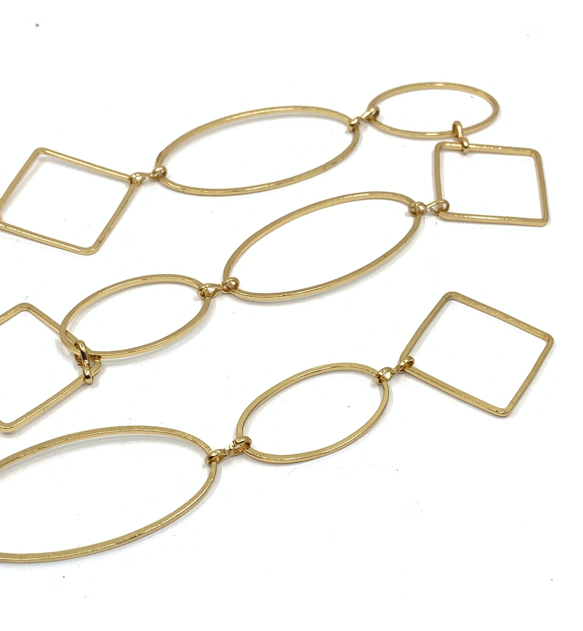 Unfinished Large gold link chain