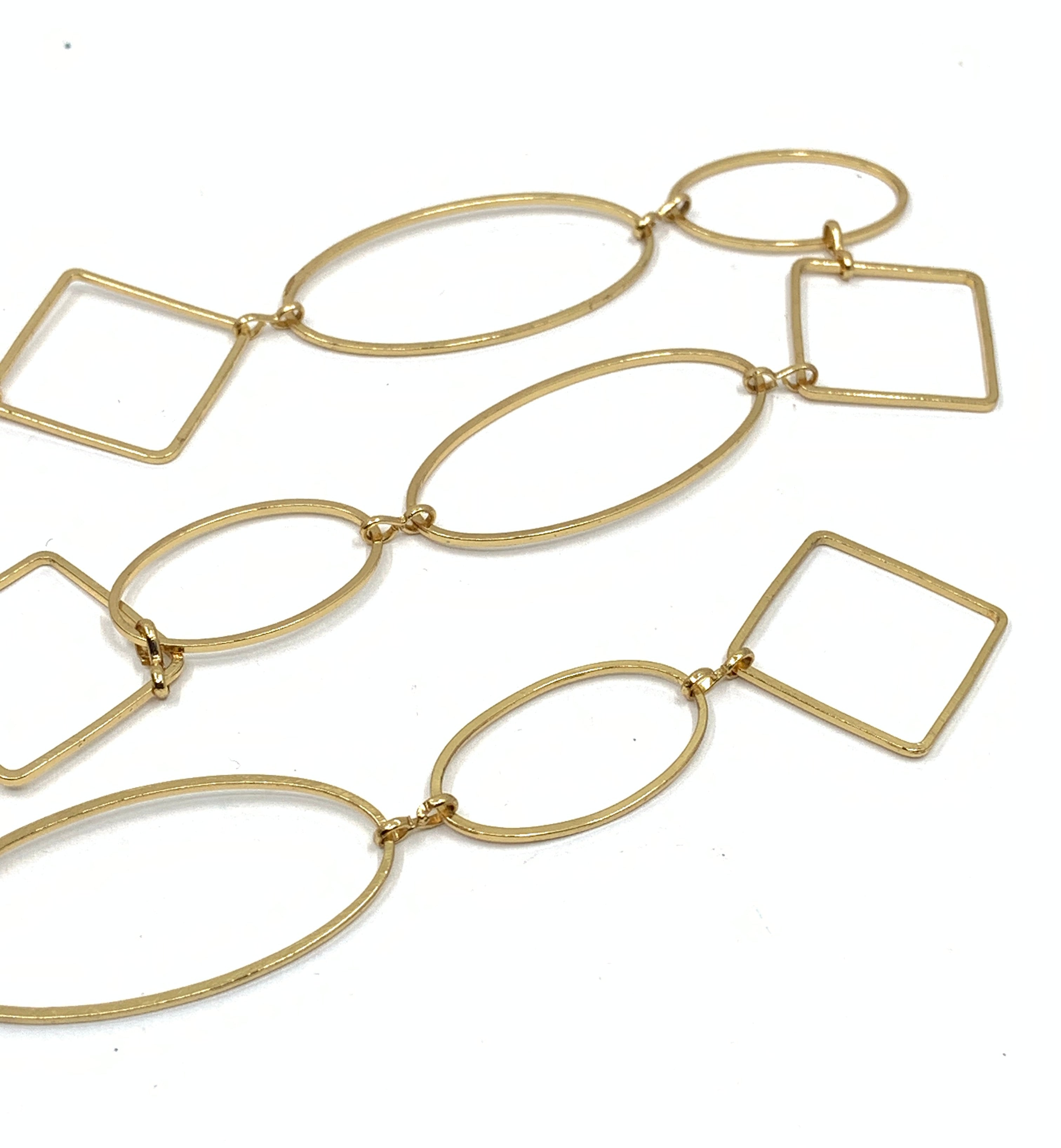 Unfinished Large gold link chain