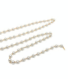 White pearl chain necklace