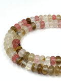 Watermelon Quartz Rondelle Beads