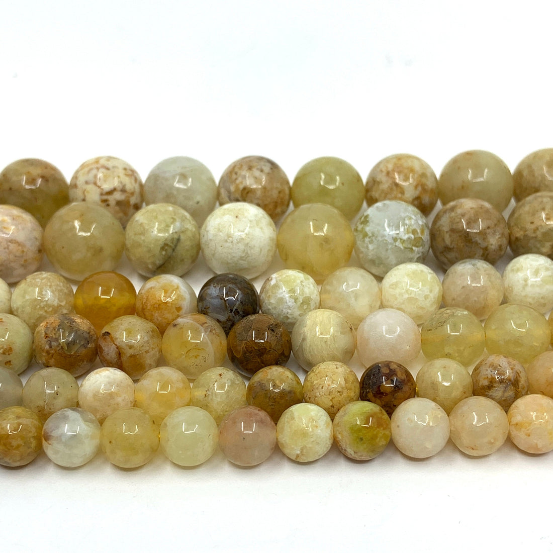 Yellow Opal Round Beads