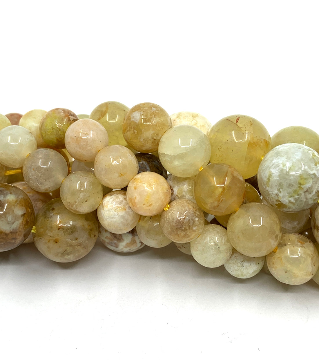 Yellow Opal Round Beads