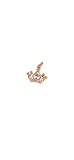 Crown CZ Charm 18k Rose Gold Plated