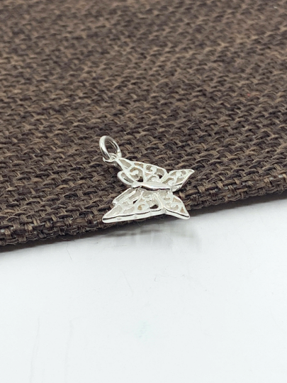 Silver butterfly pendant