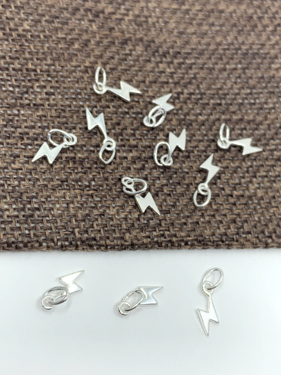 925 Silver Bolt Charm
