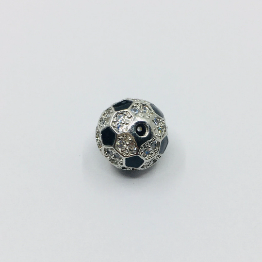 Silver soccer ball
