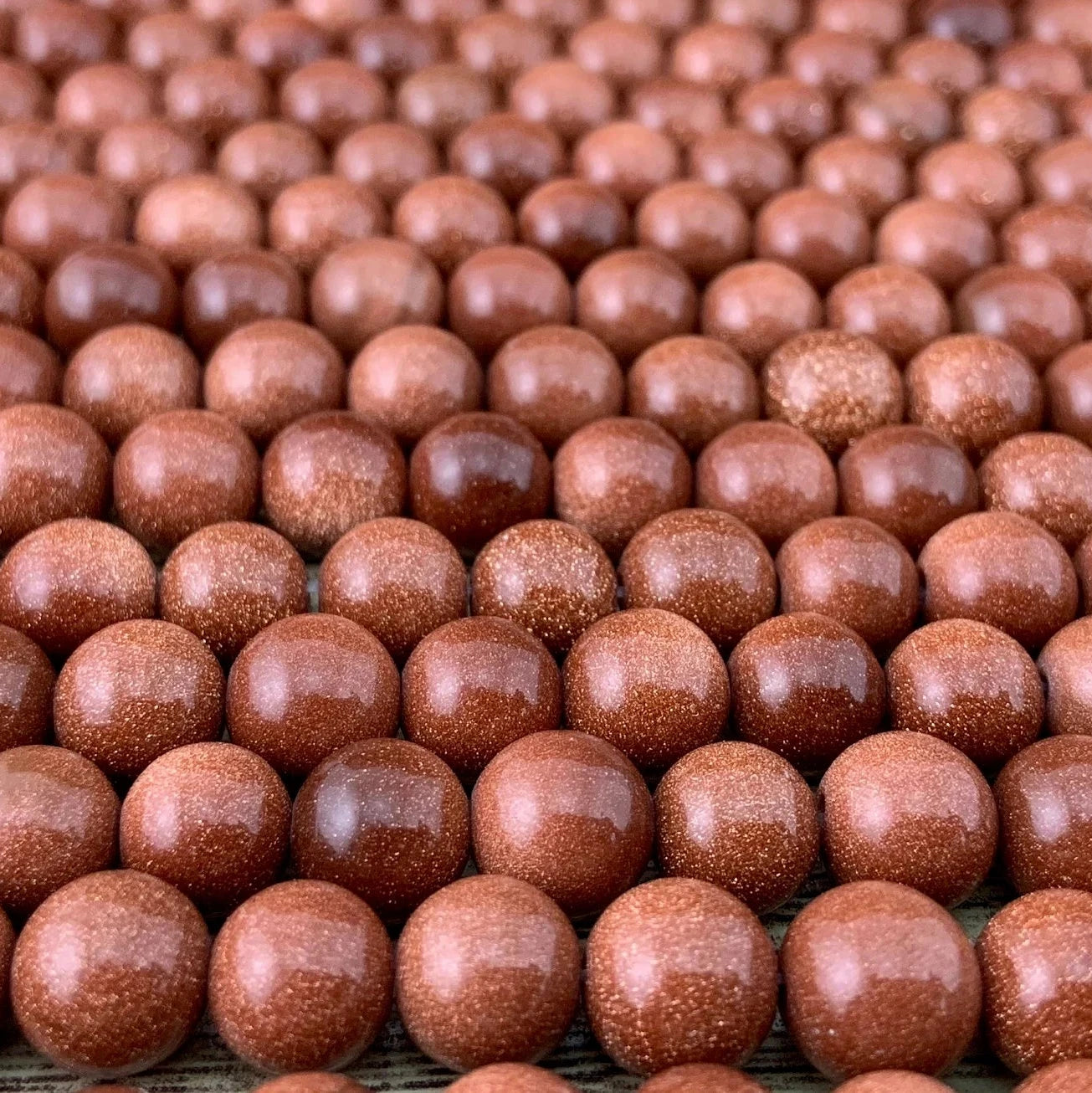 Gold sandstone beads