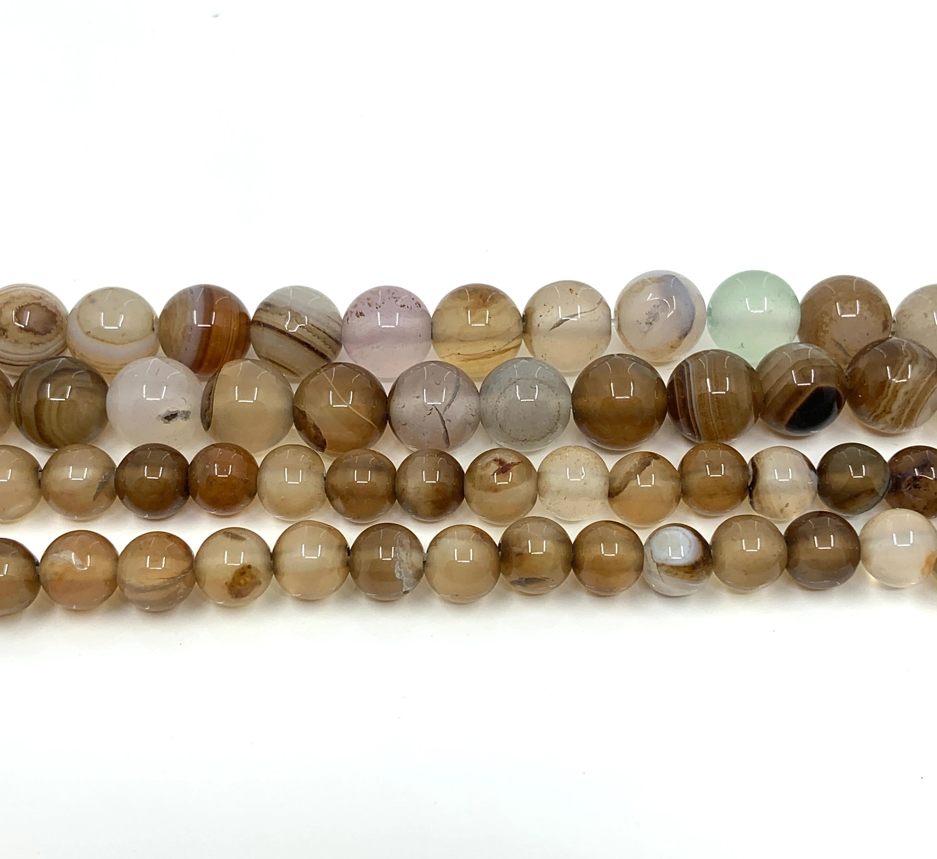 Brown and White Banded Agate | Bellaire Wholesale