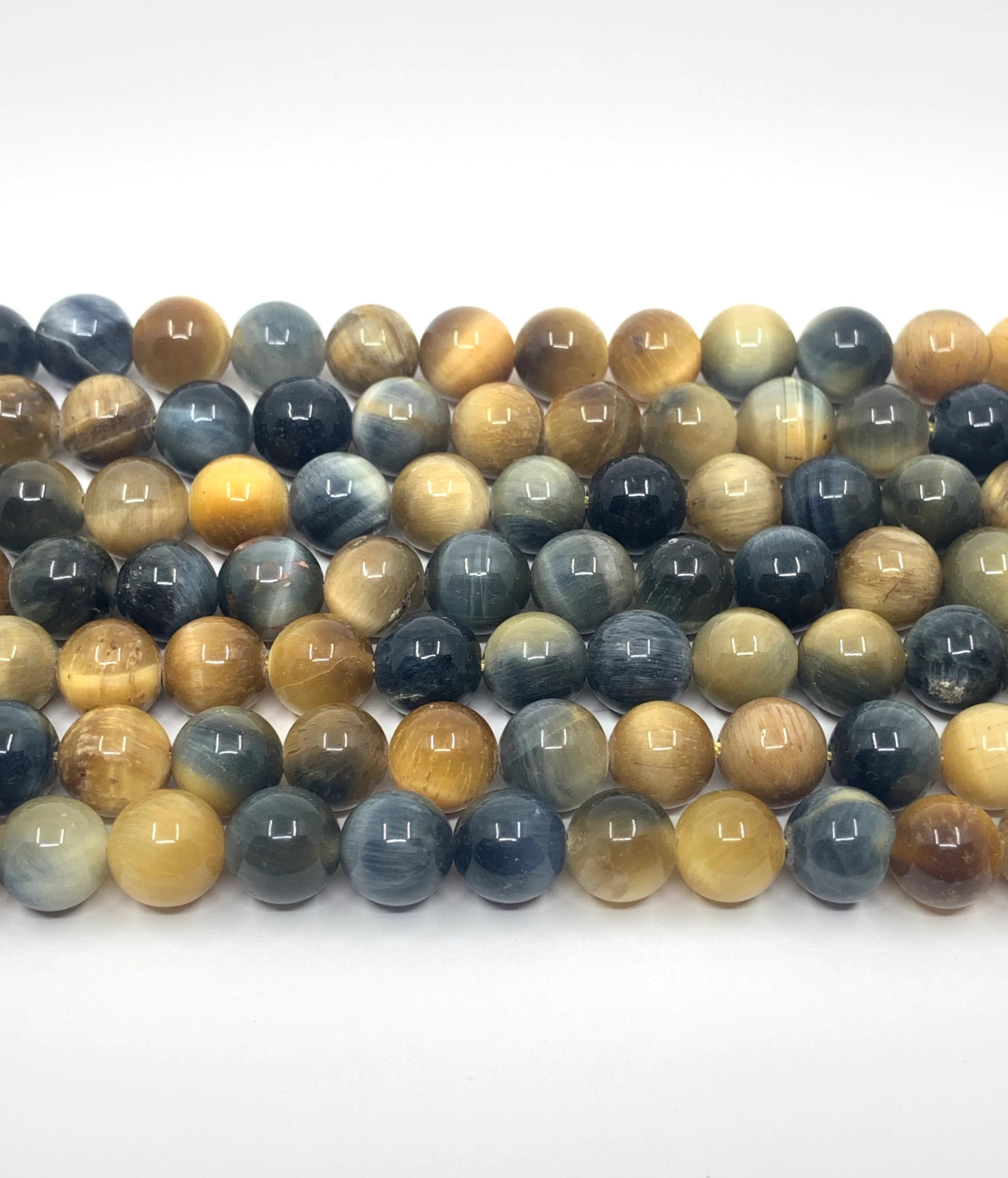 Gold Grey Tiger Eye beads | Bellaire Wholesale