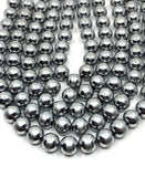 Silver Lined Hematite Bead