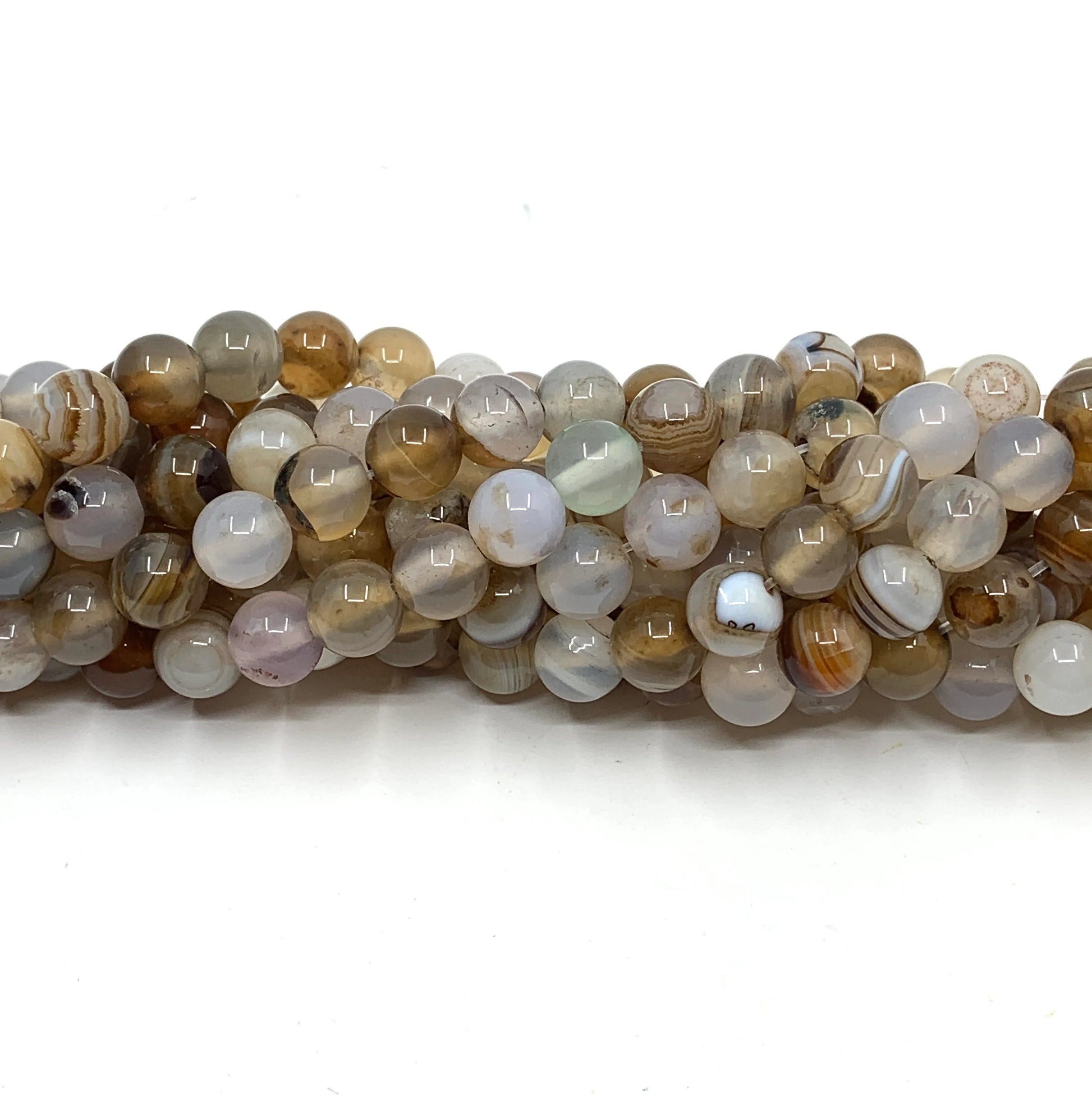 Brown and White Banded Agate | Bellaire Wholesale