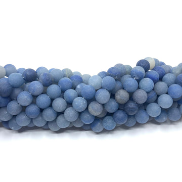 Frosted Blue Aventurine Beads | Bellaire Wholesale