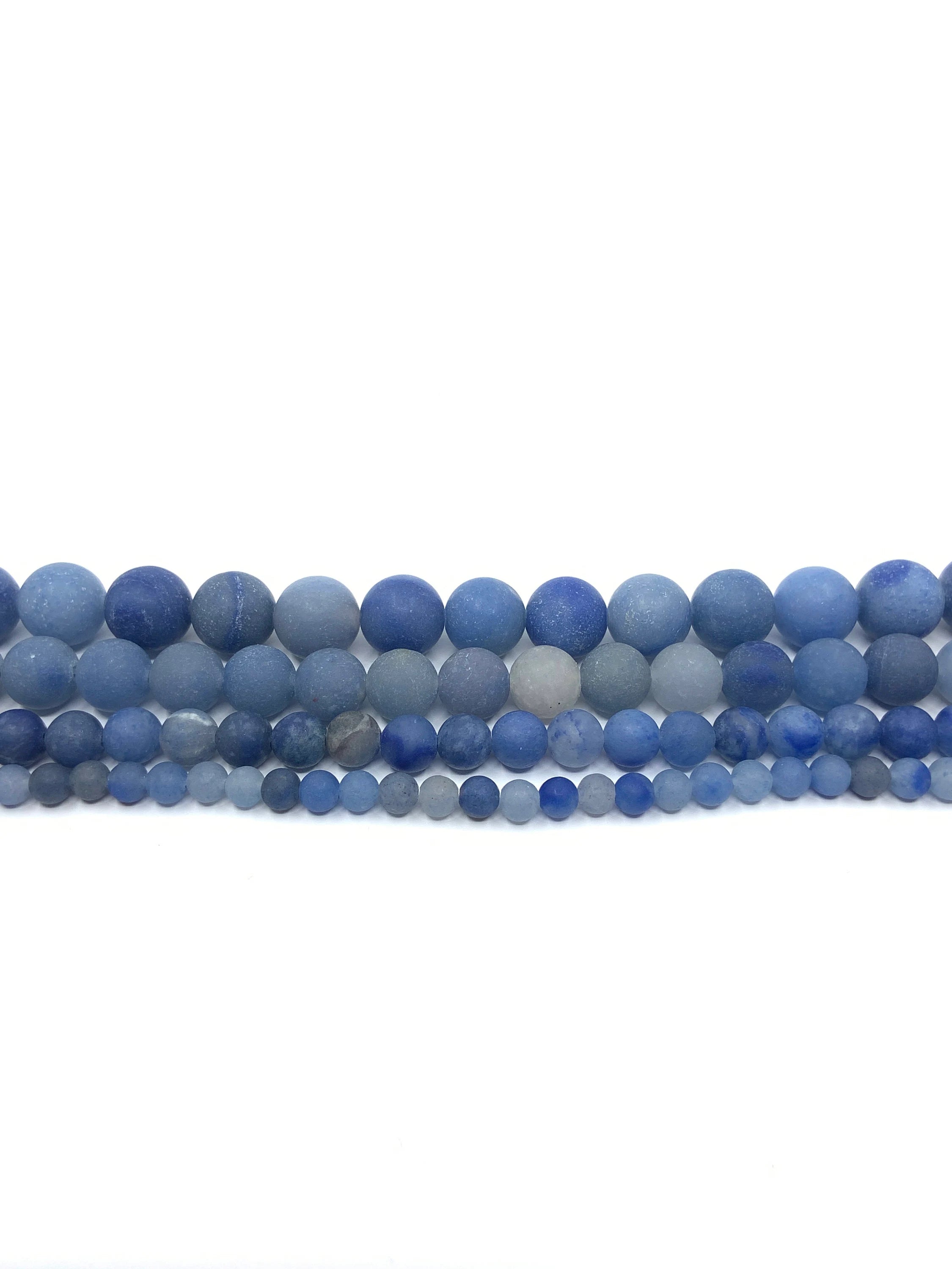 Frosted Blue Aventurine Beads | Bellaire Wholesale