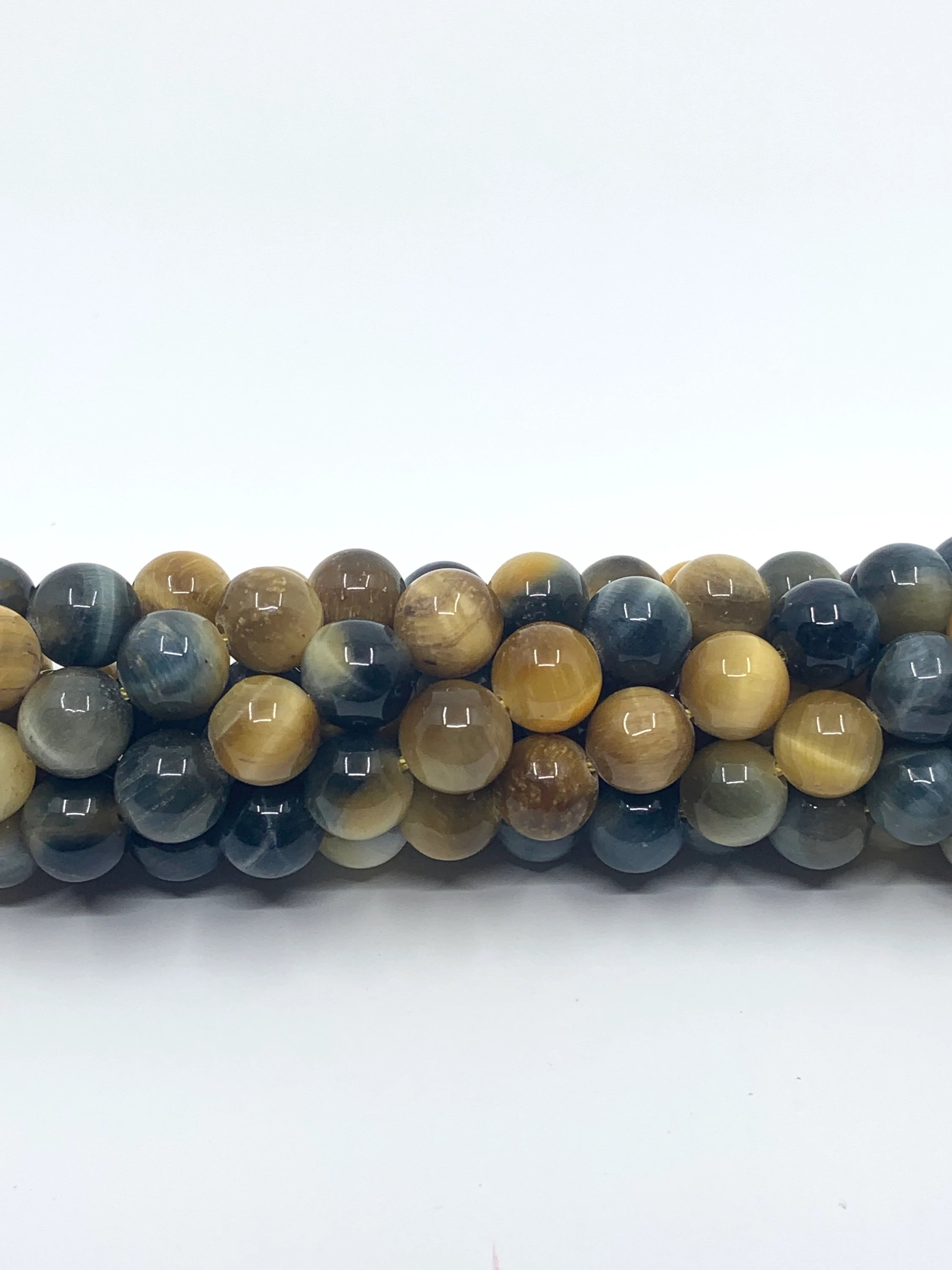 Gold Grey Tiger Eye beads | Bellaire Wholesale