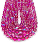 Dark Pink Mystic Aura Beads