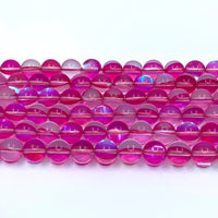 Dark Pink Mystic Aura Beads