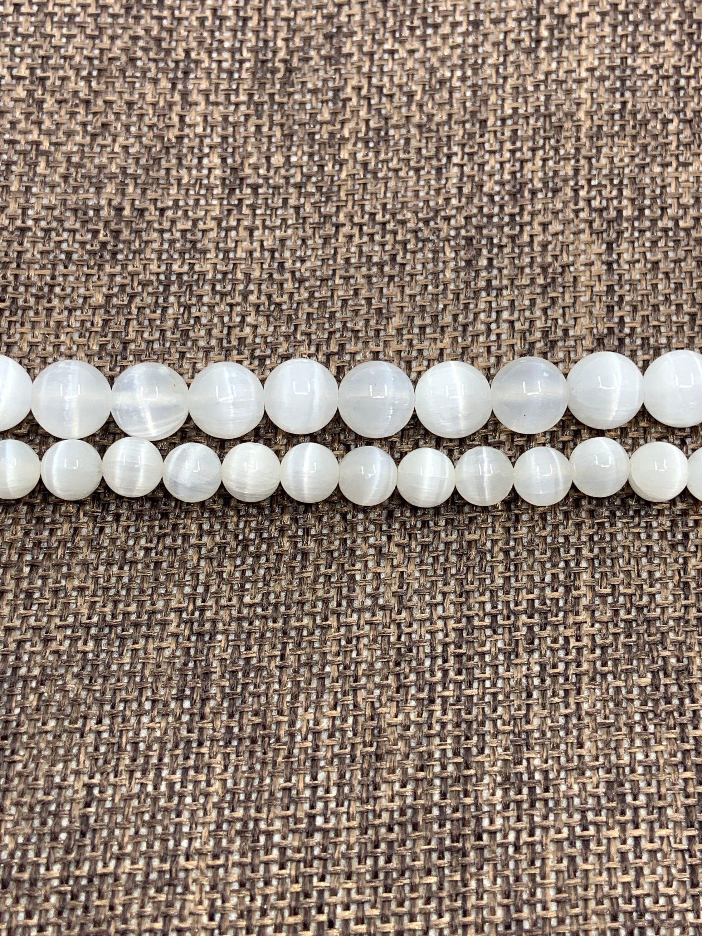 White Calcite Beads