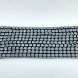 4mm natural hematite square beads