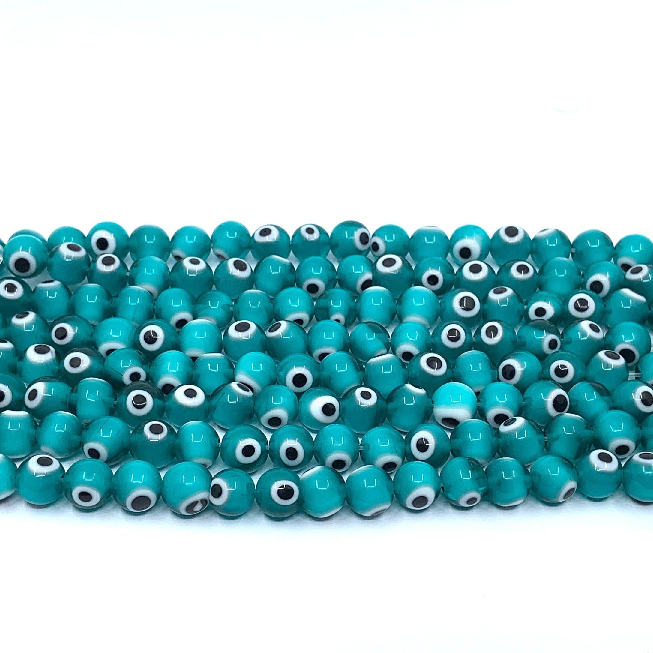 Green Evil Eye Beads