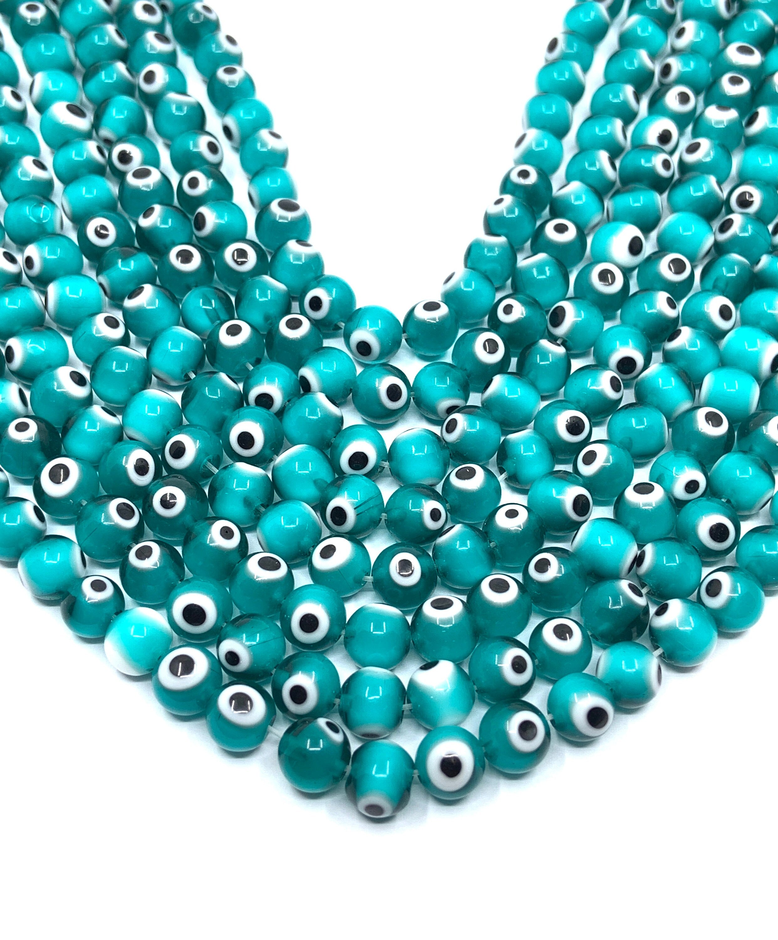 Green Evil Eye Beads