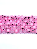 Pink Evil Eye Beads
