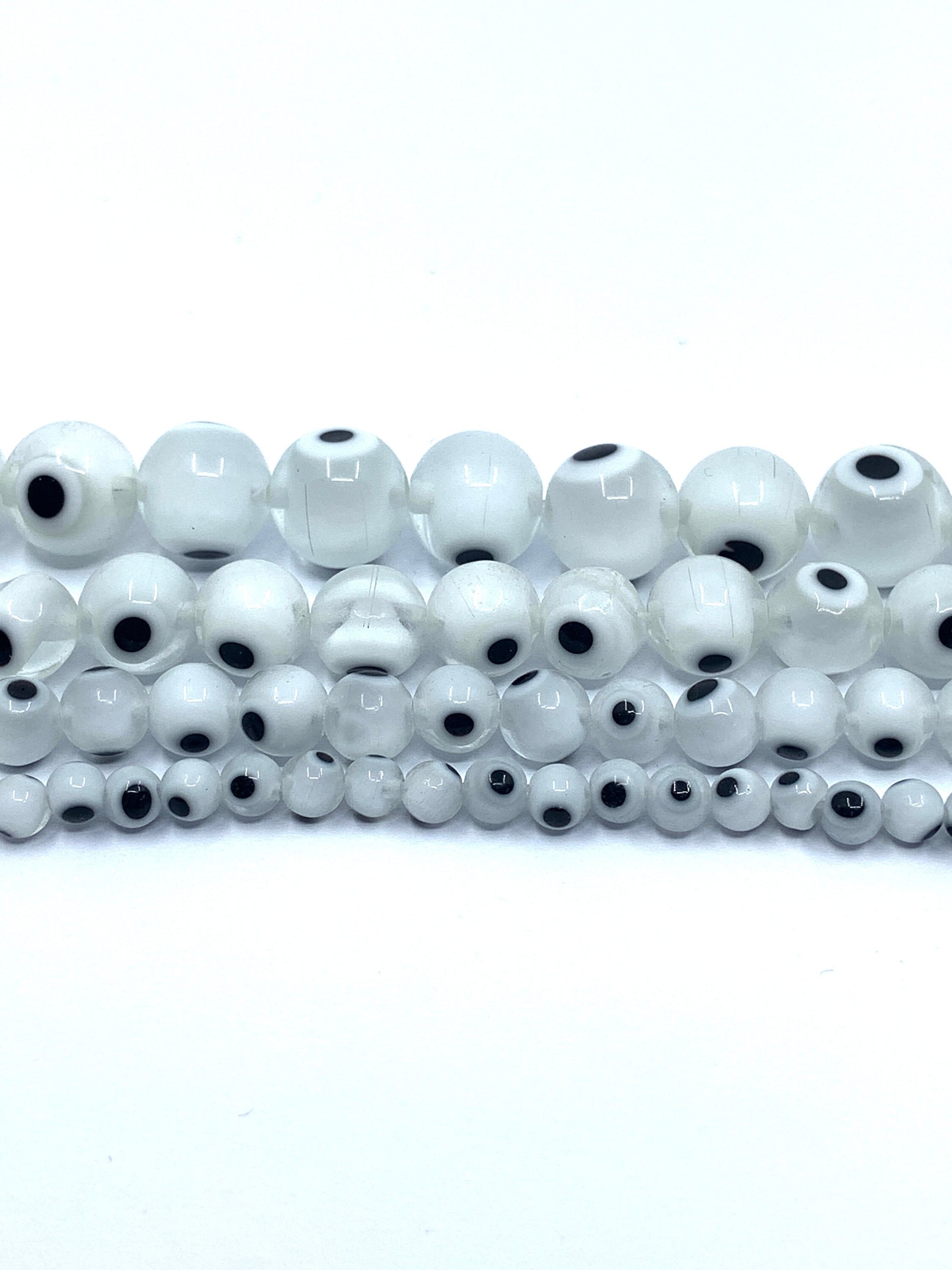 Clear Evil Eye Beads