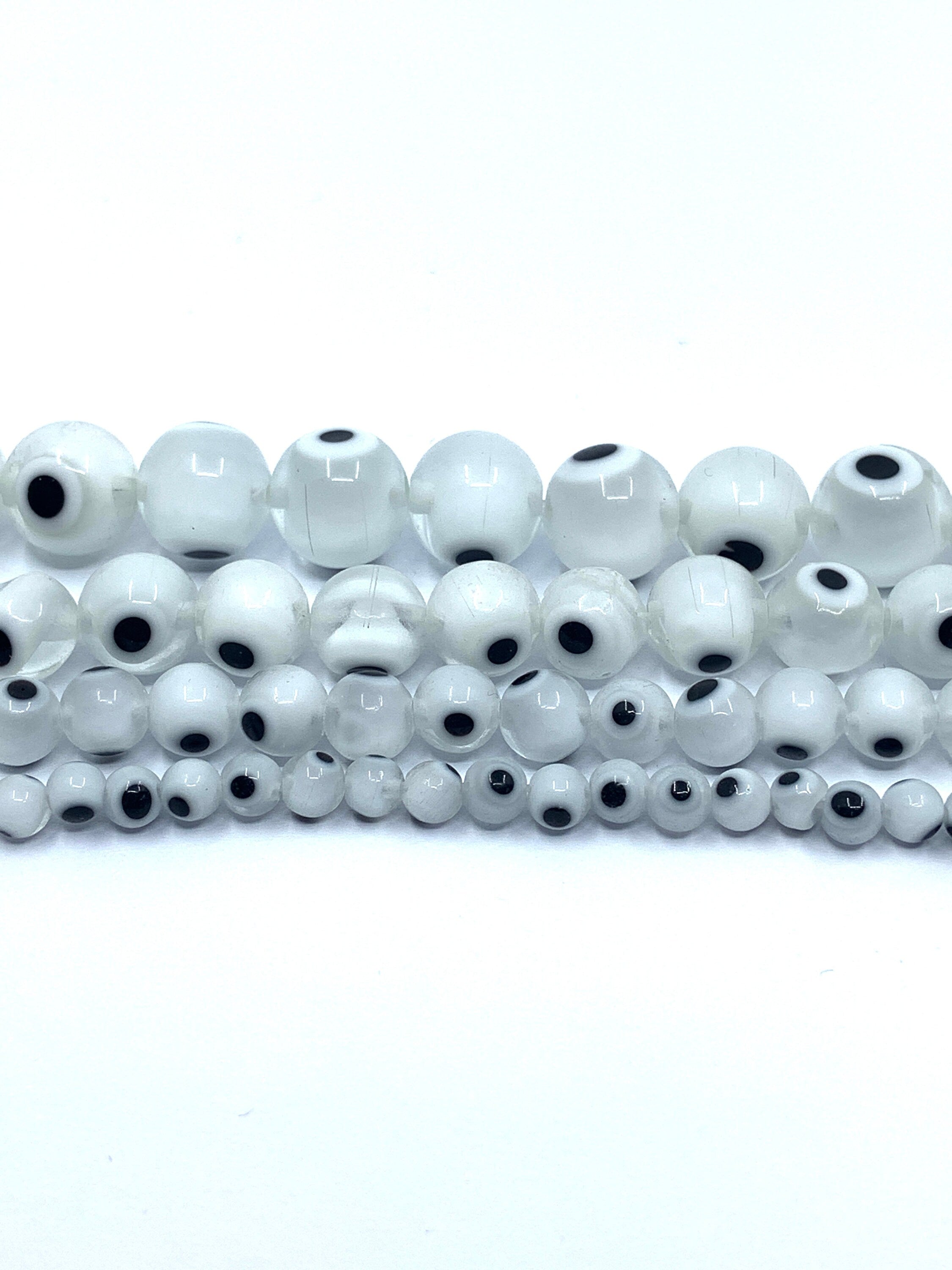 Clear Evil Eye Beads