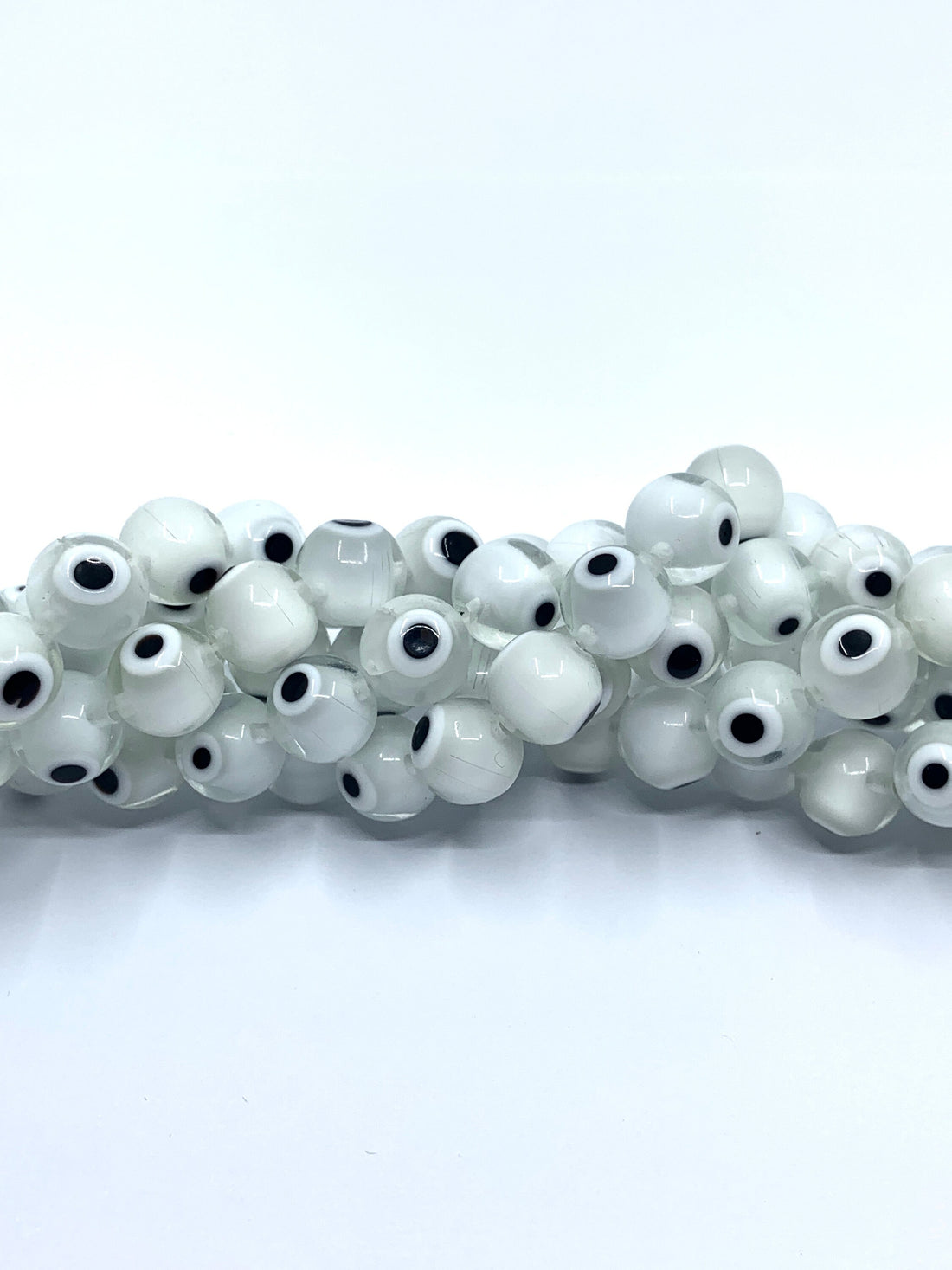 Clear Evil Eye Beads