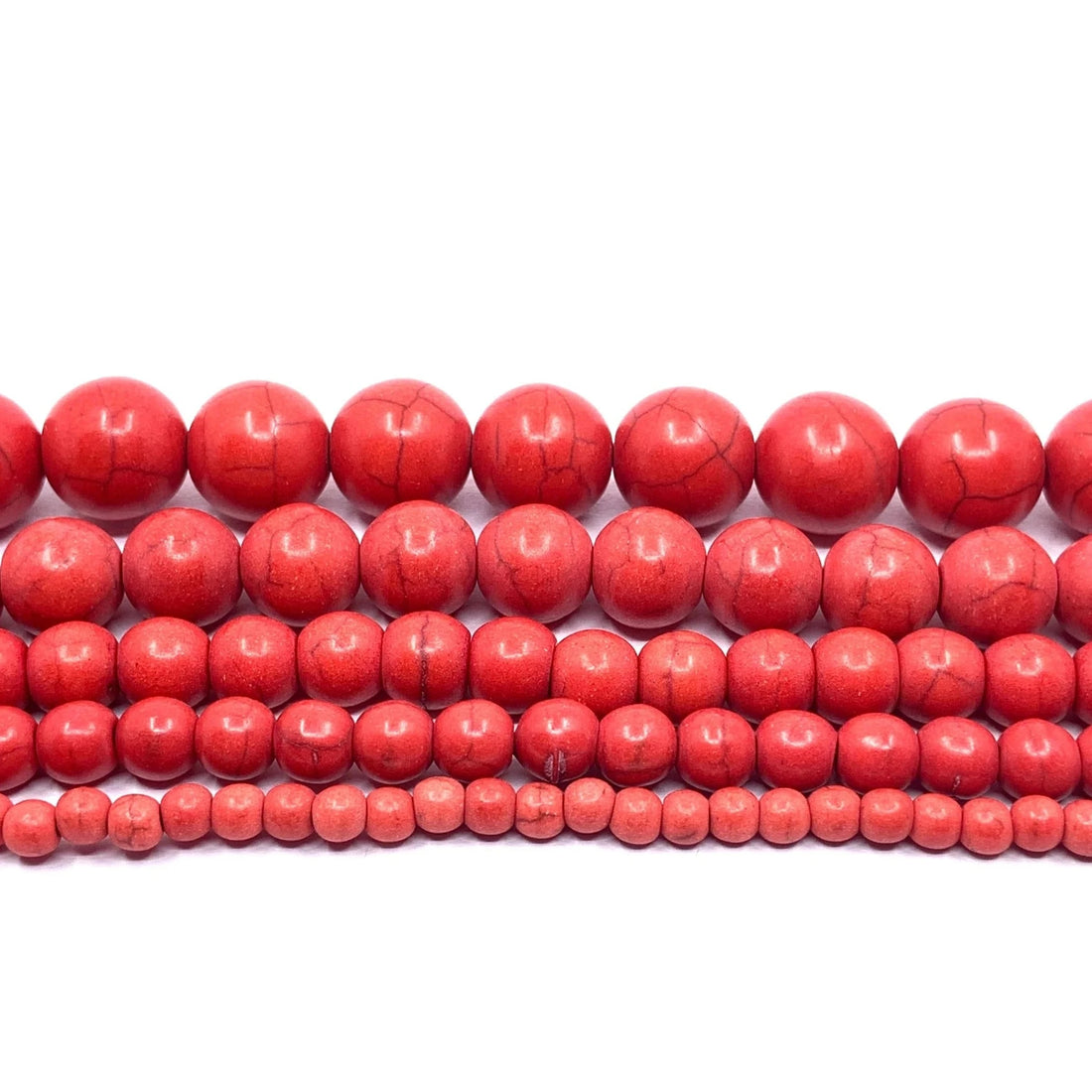 Red Howlite Beads