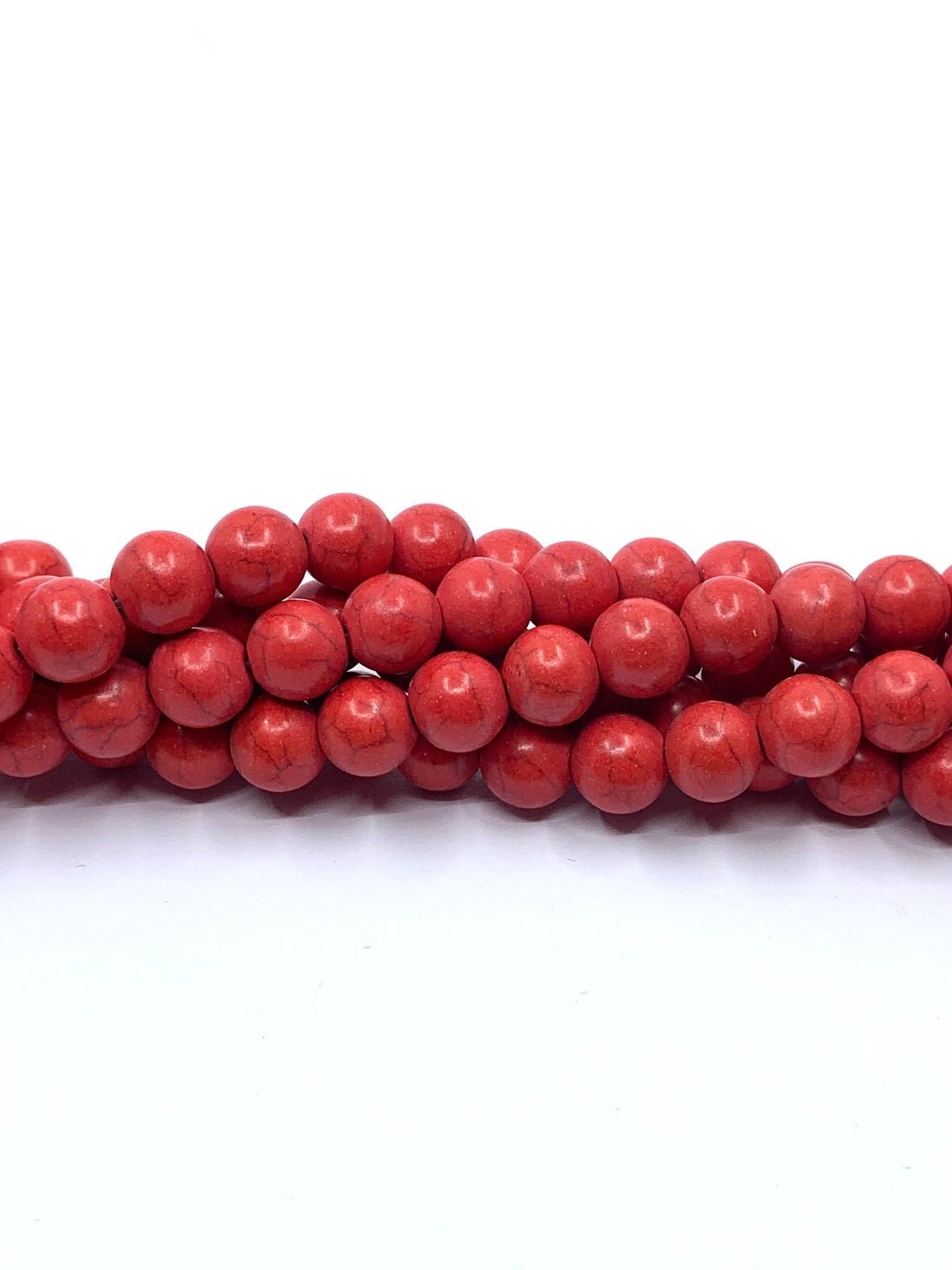 Red Howlite Beads