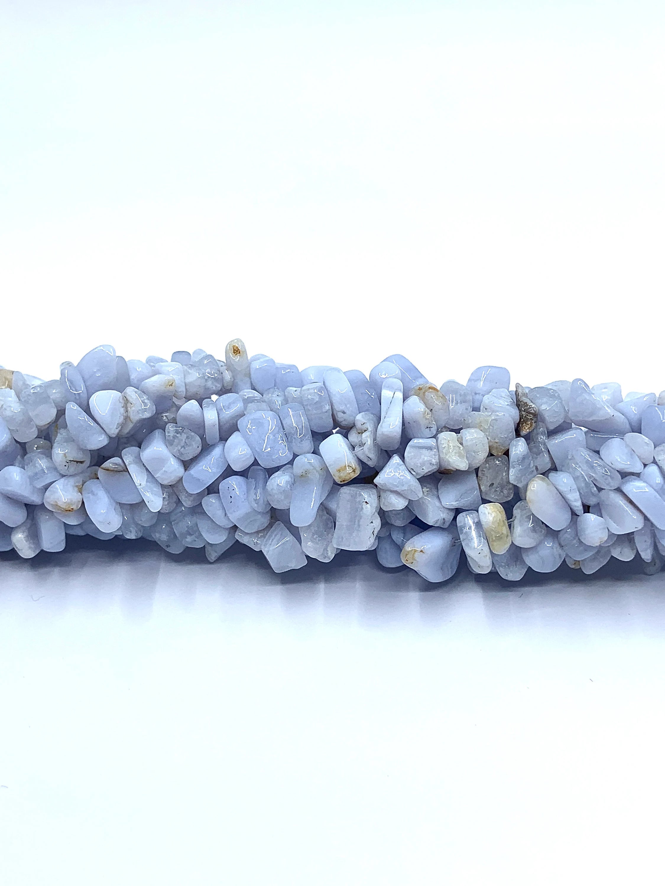Blue Lace Agate Chip Bead | Bellaire Wholesale