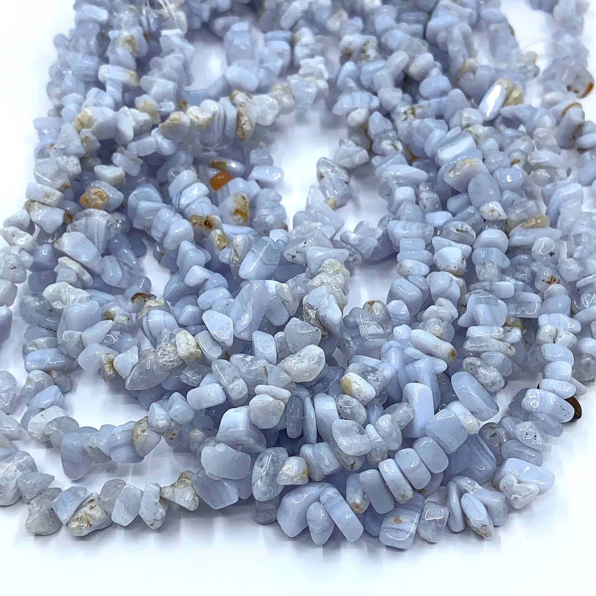 Blue Lace Agate Chip Bead | Bellaire Wholesale
