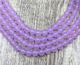 Light Lavender jade beads for jewelry making