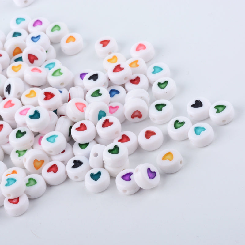 White Acrylic Letter box approx. 1700 beads | Bellaire Wholesale