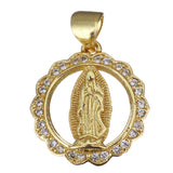 Guadalupe Mother Mary 18K gold plated Brass Charm | Bellaire Wholesale