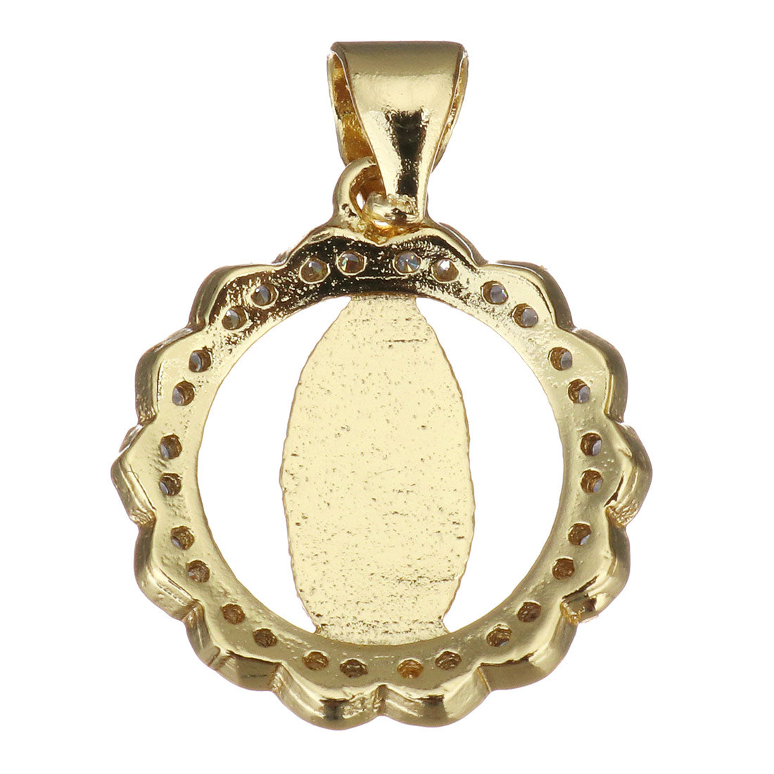 Guadalupe Mother Mary 18K gold plated Brass Charm | Bellaire Wholesale