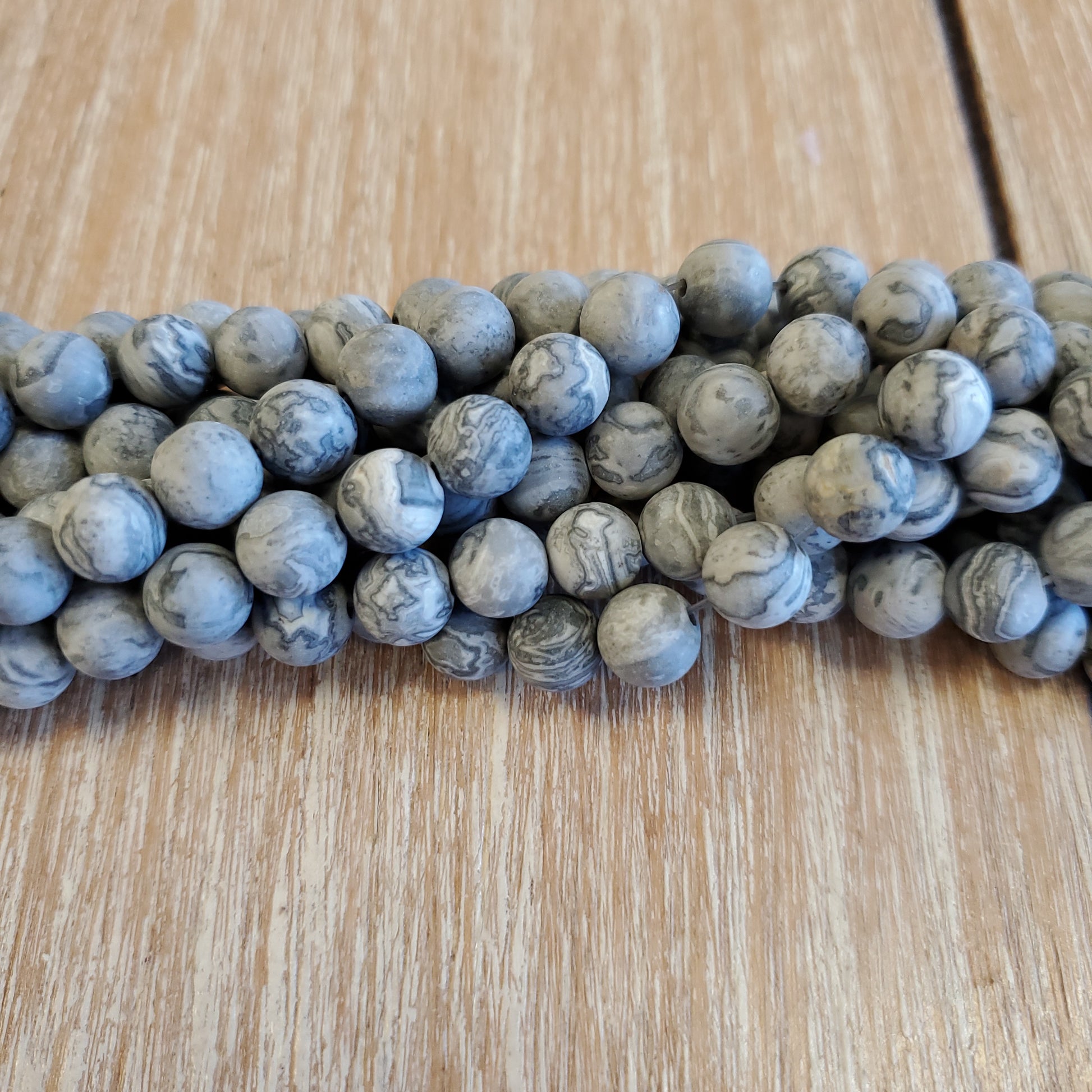 8mm Map Stone Bead | Bellaire Wholesale