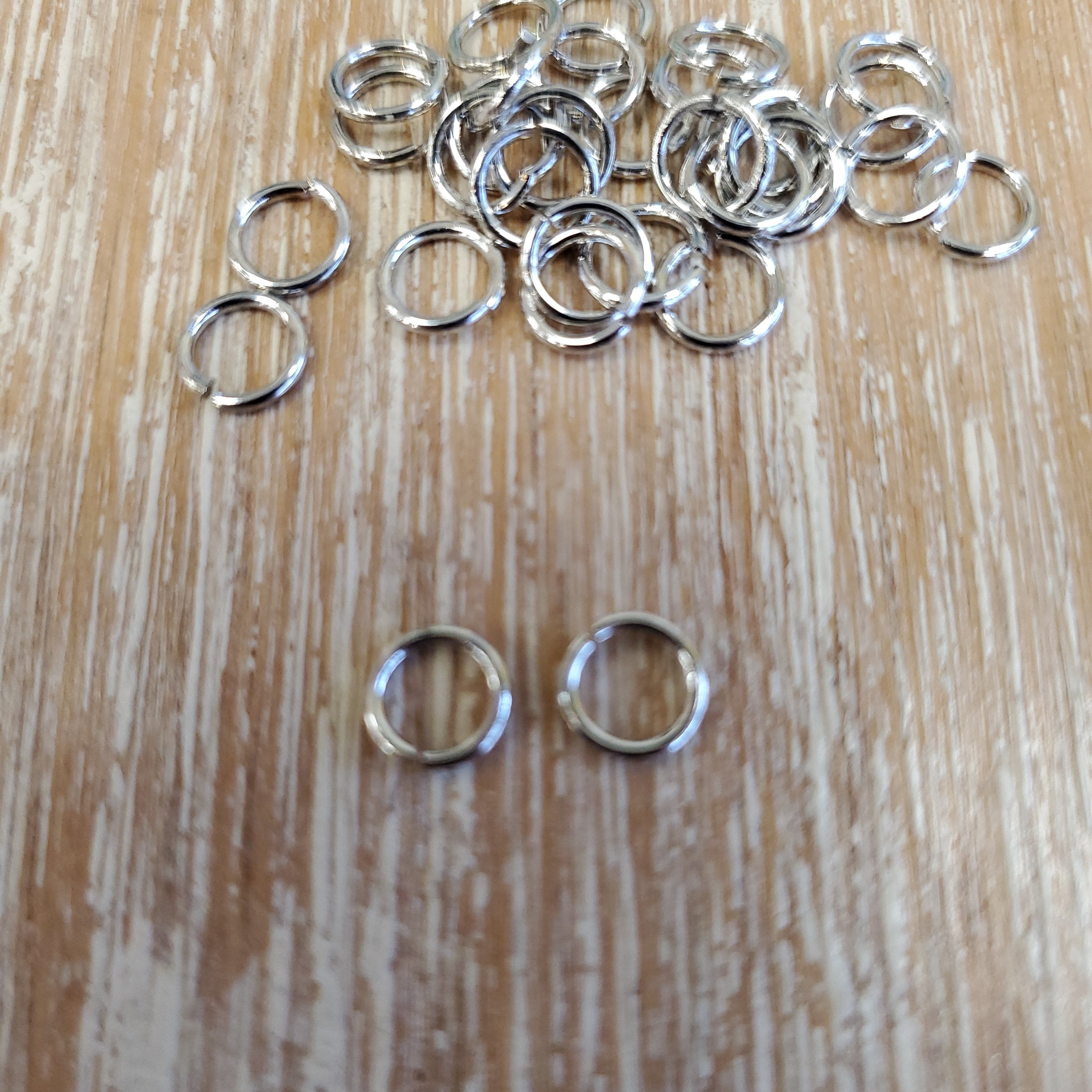 Brass Gold Plated Unsoldered Gold Jump Rings 7X0.8mm | Bellaire Wholesale