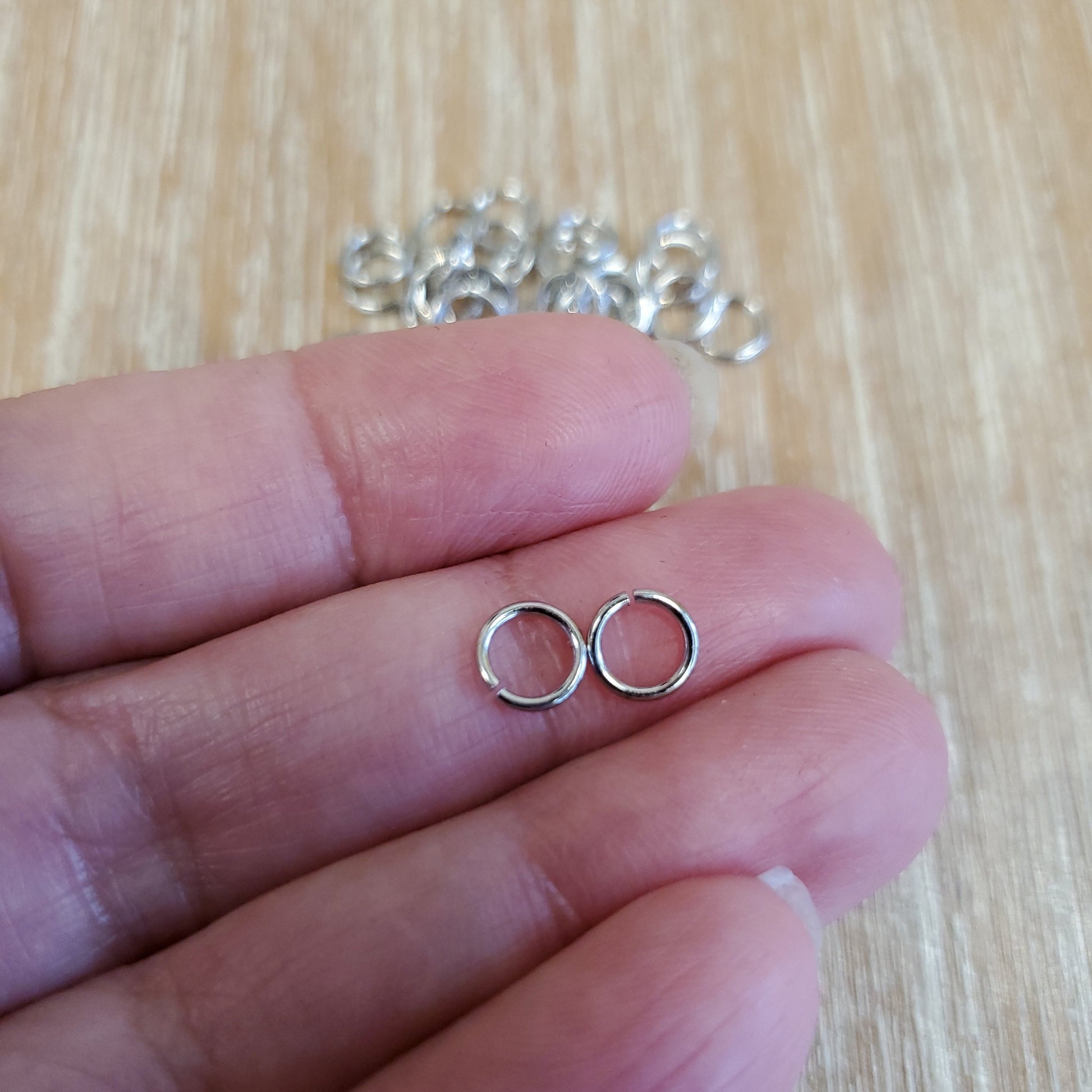 Brass Gold Plated Unsoldered Gold Jump Rings 7X0.8mm | Bellaire Wholesale