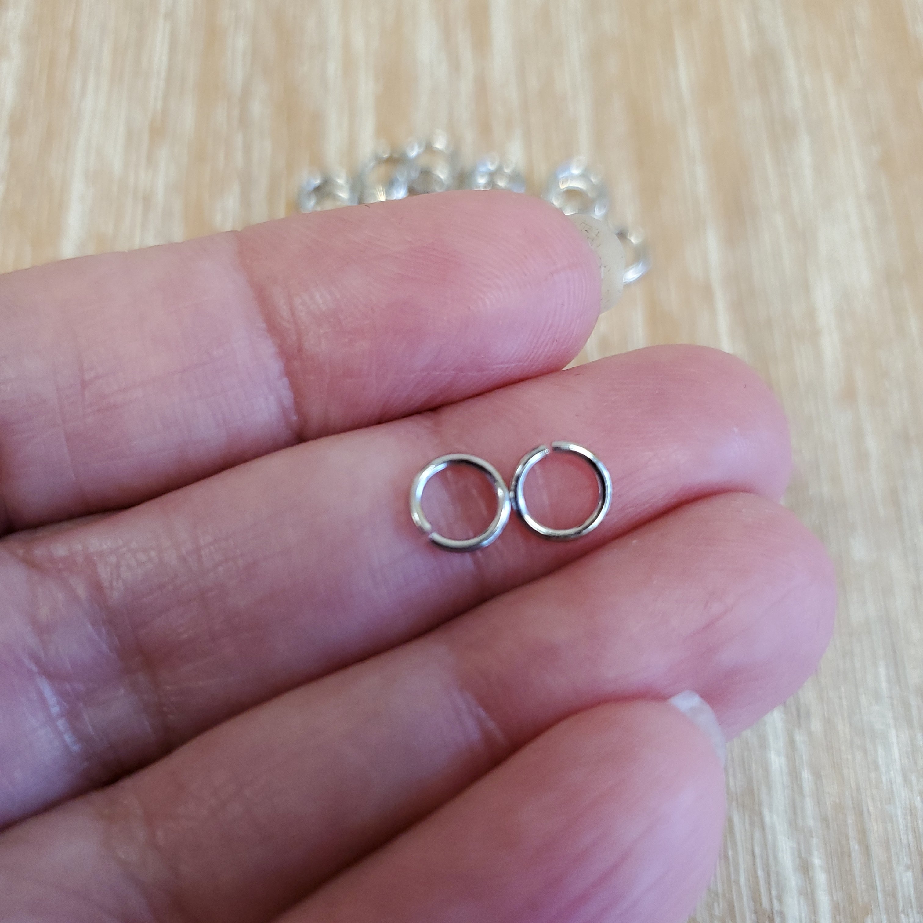 Brass Gold Plated Unsoldered Gold Jump Rings 7X0.8mm | Bellaire Wholesale