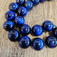 16mm Blue Tiger Eye Bead | Bellaire Wholesale