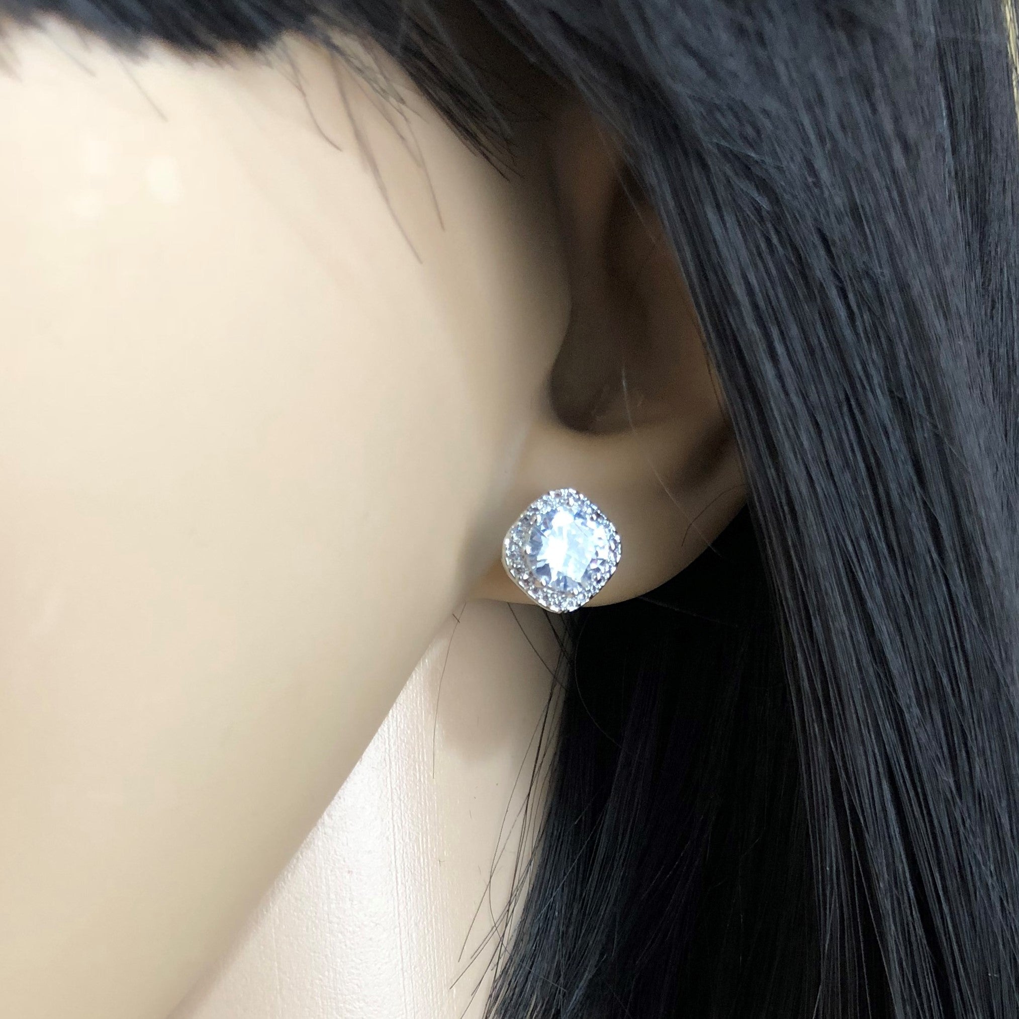 Bridal Cubic Zirconia Earrings, 18K Plated | Bellaire Wholesale
