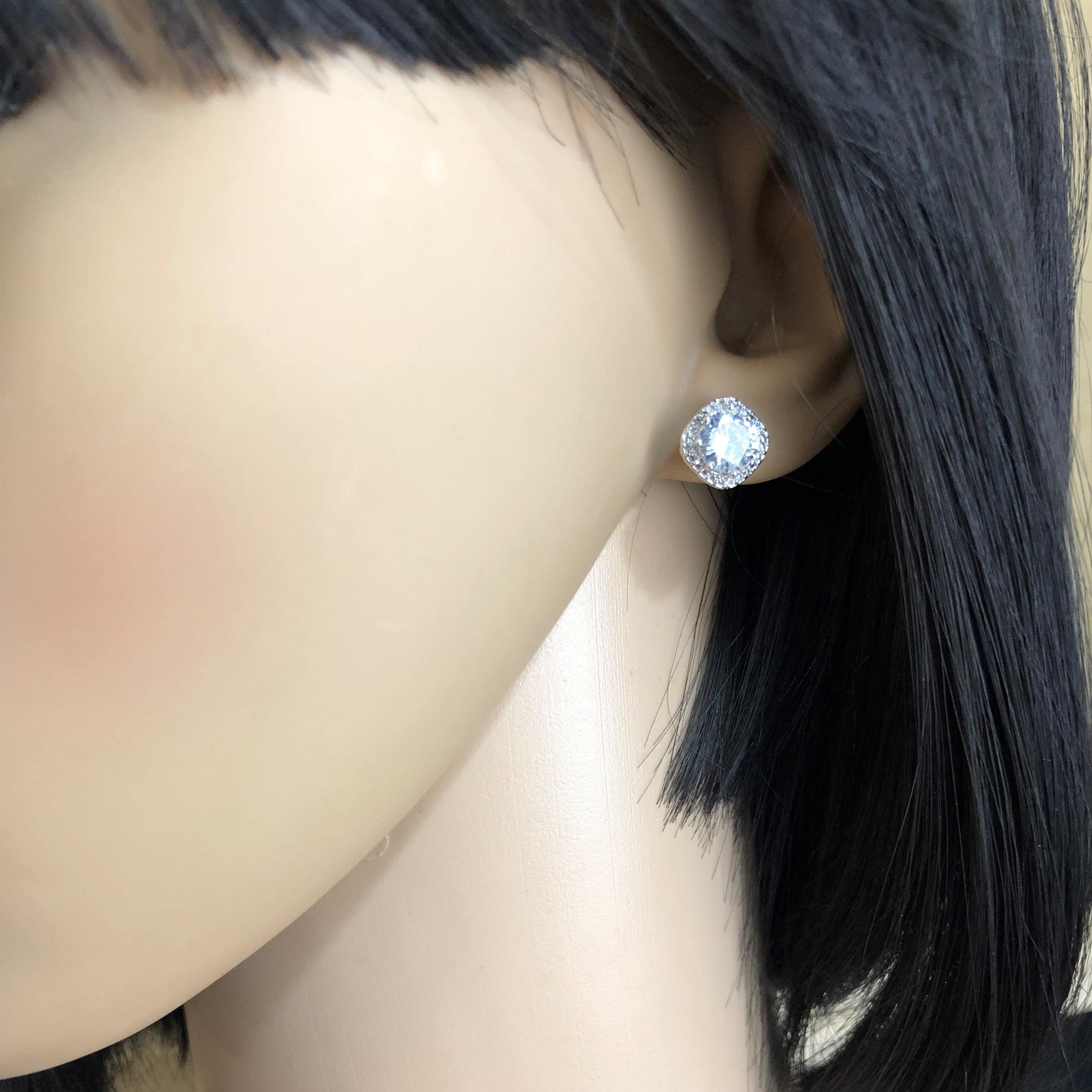 Bridal Cubic Zirconia Earrings, 18K Plated | Bellaire Wholesale