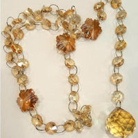 Crystal Backdrop Strand, Golden Shadow | Bellaire Wholeslae