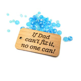 Wood Engraved Jewelry, Father's Day Wood Charm | Bellaire Wholesale