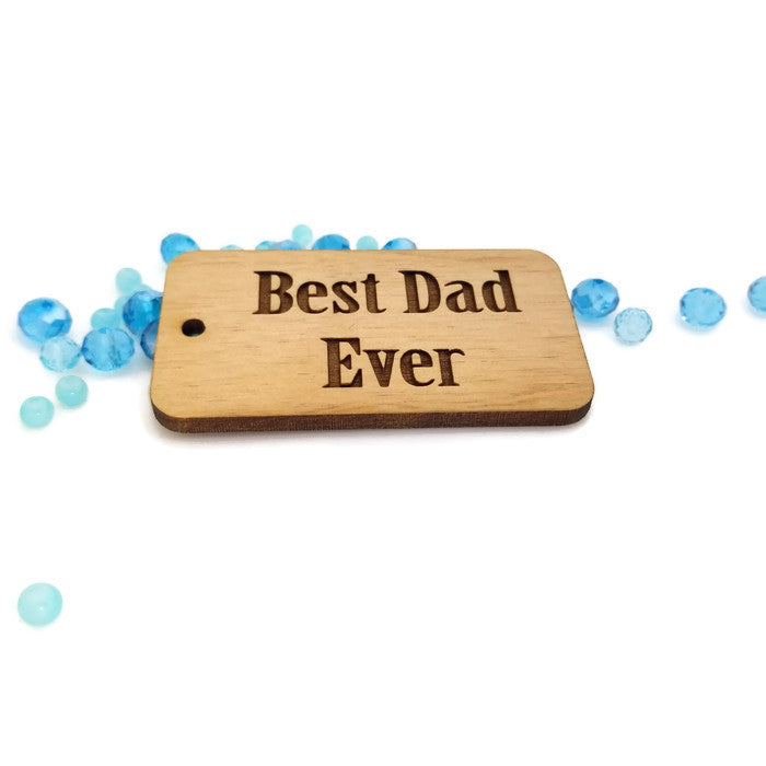 Wood Engraved Jewelry, Father's Day Wood Charm | Bellaire Wholesale