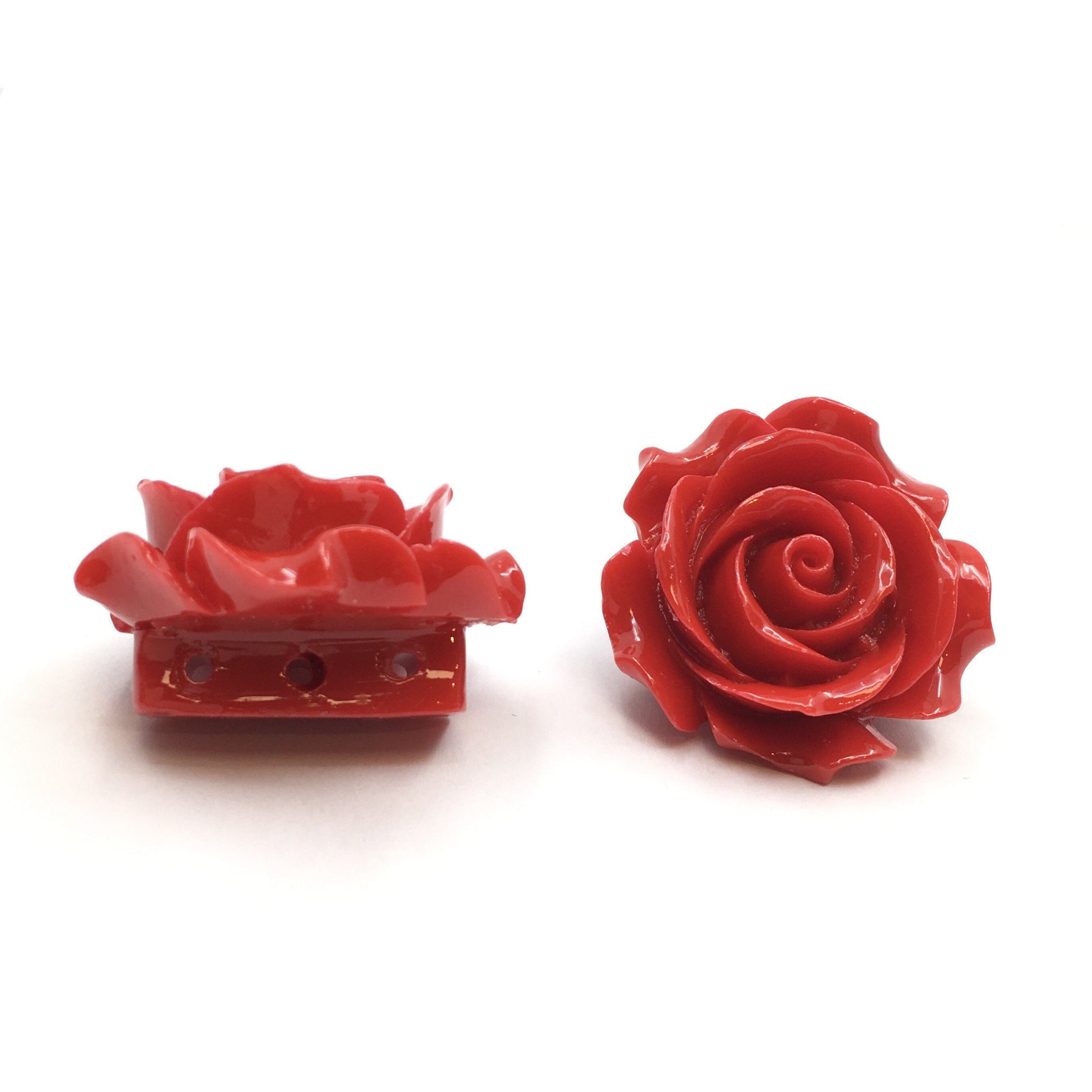 Red Rose Resin Bead | Bellaire Wholesale